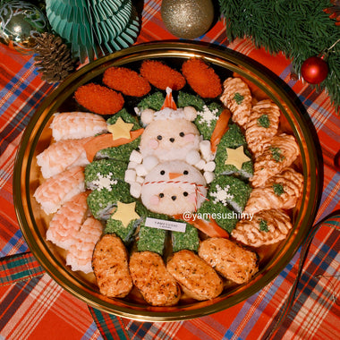 2025 Christmas - Beary Snowman Christmas Golden Platter