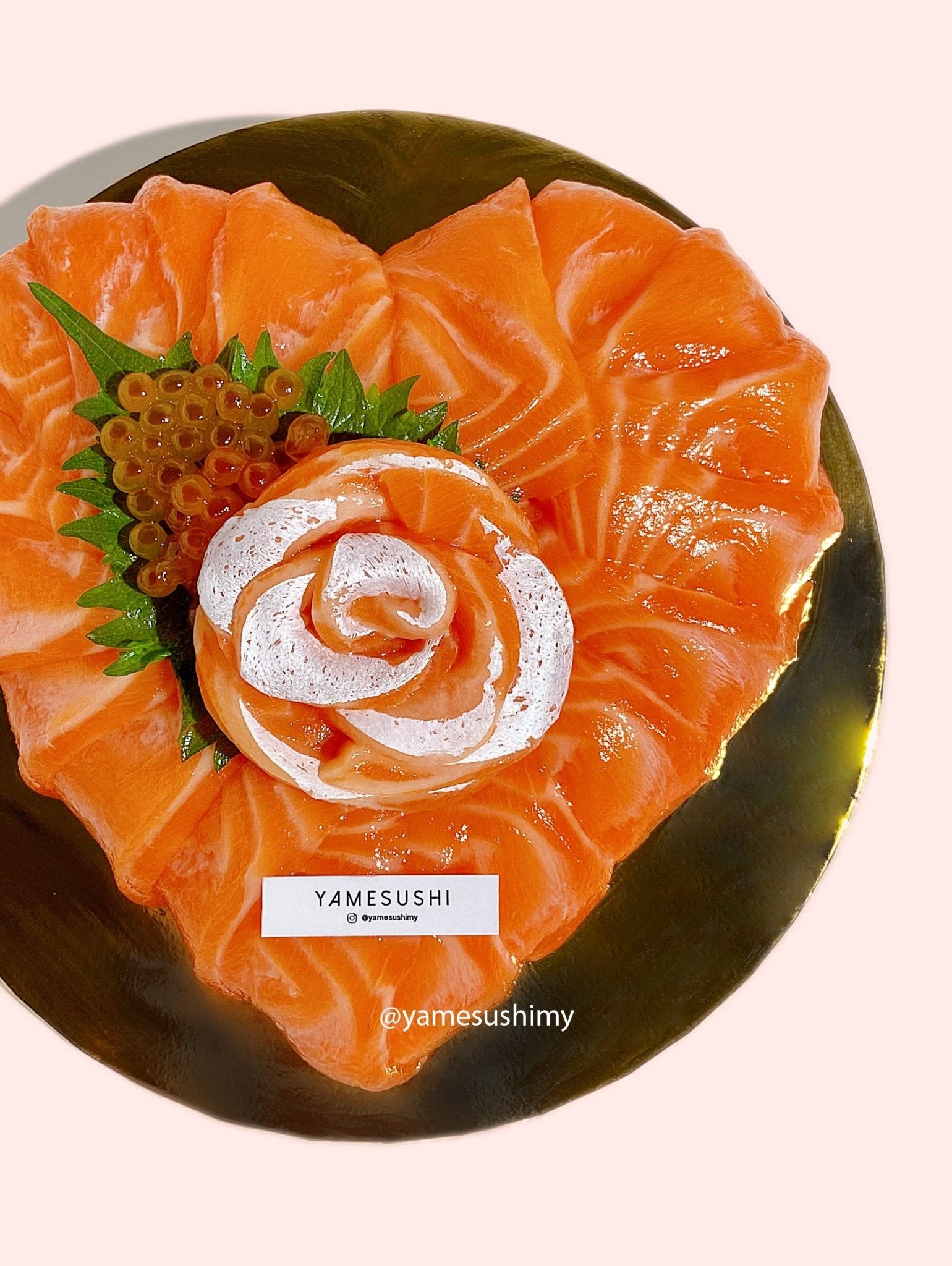 Heart Shaped Salmon Toro Cake - Yamesushi Express Sdn Bhd (1158118A)