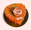 Heart Shaped Salmon Toro Cake - Yamesushi Express Sdn Bhd (1158118A)