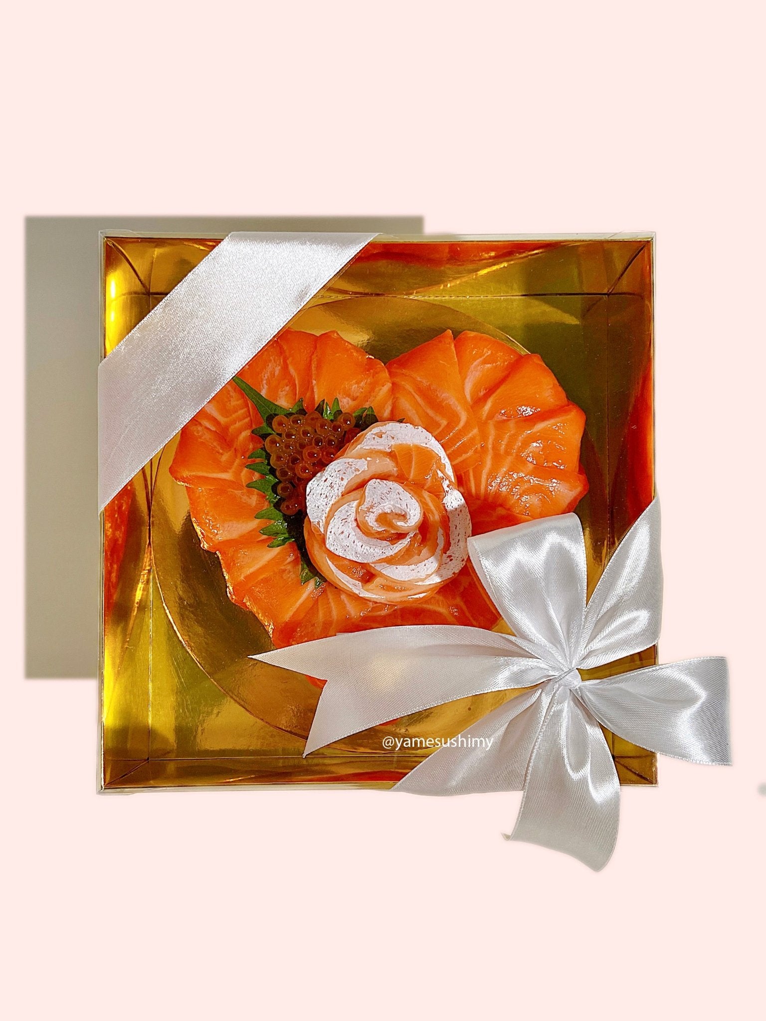 Heart Shaped Salmon Toro Cake - Yamesushi Express Sdn Bhd (1158118A)