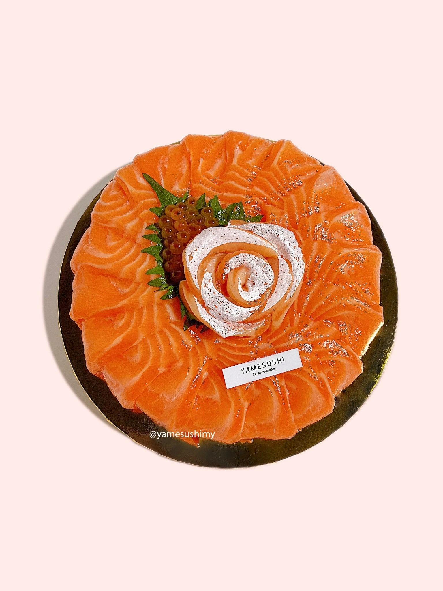 Round Shaped Salmon Toro Cake - Yamesushi Express Sdn Bhd (1158118A)