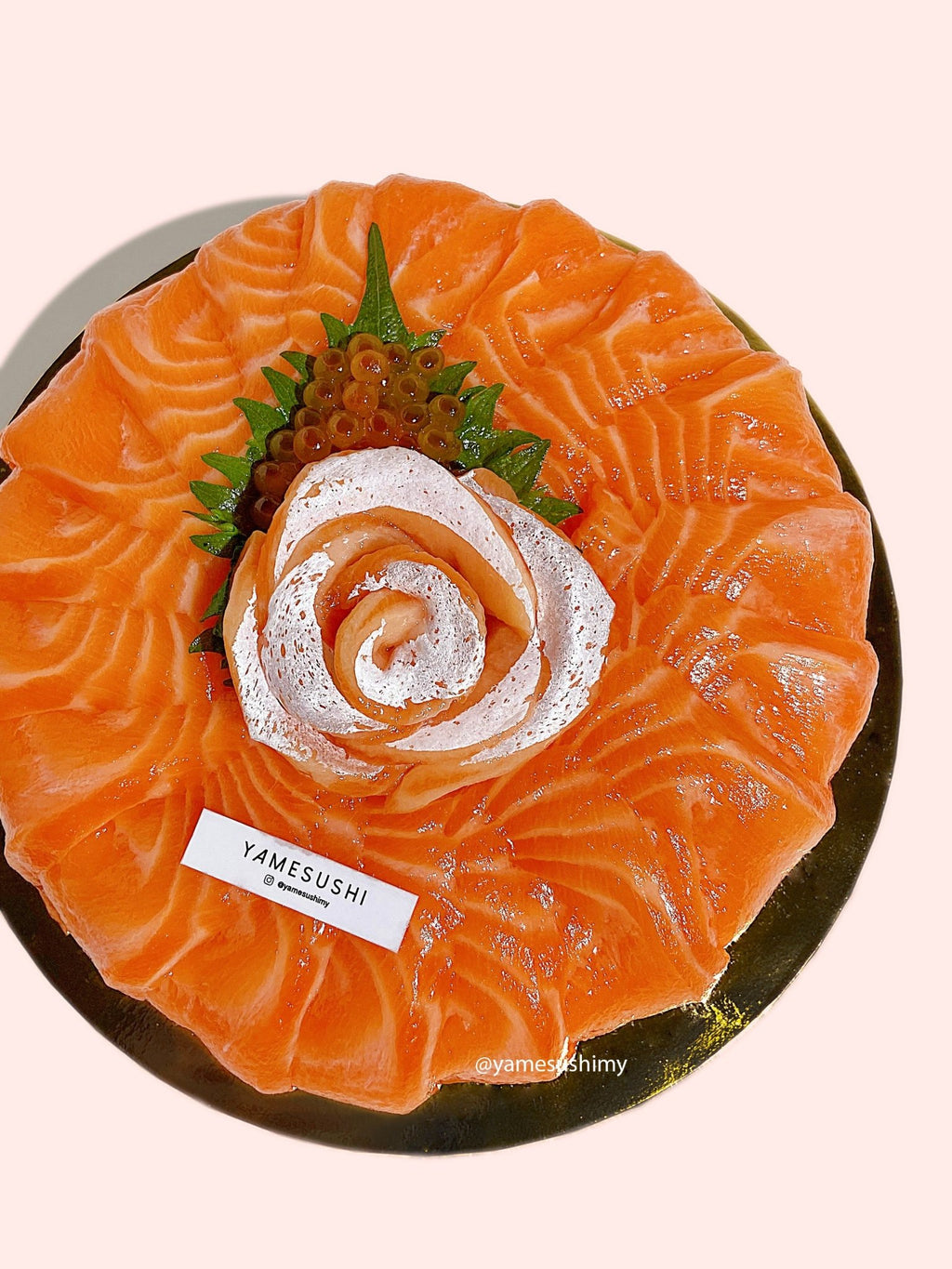 Round Shaped Salmon Toro Cake - Yamesushi Express Sdn Bhd (1158118A)